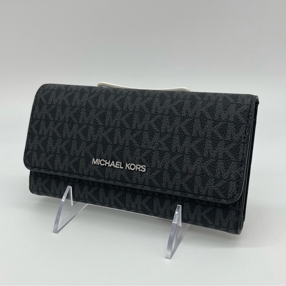 Michael Kors Trifold Wallet Black - Picture 3 of 8